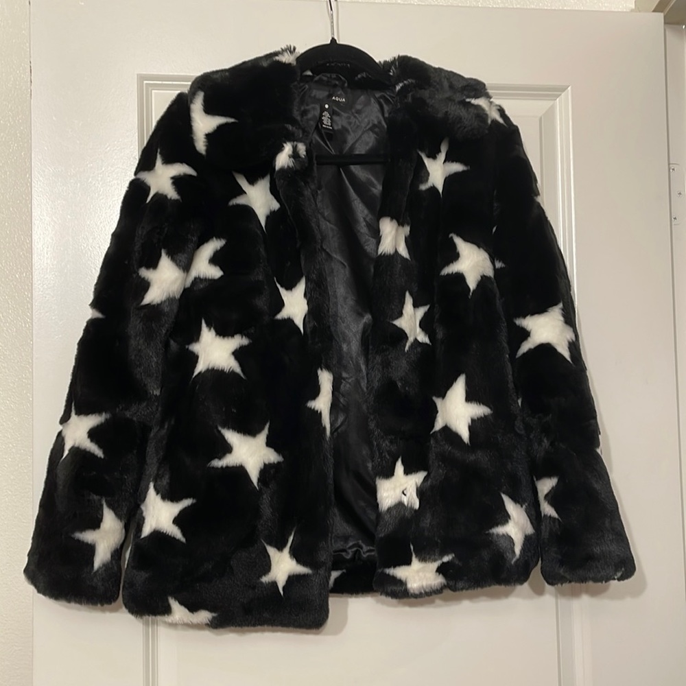 AQUA Collared Star Coat